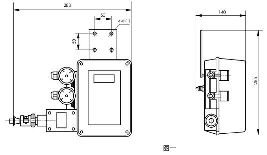 ZPD-01A電-氣閥門定位器外形尺寸
