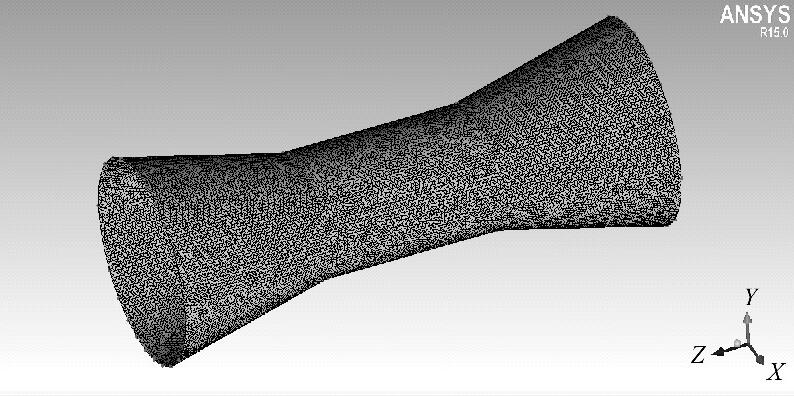 圖1 異徑導(dǎo)流筒網(wǎng)格圖